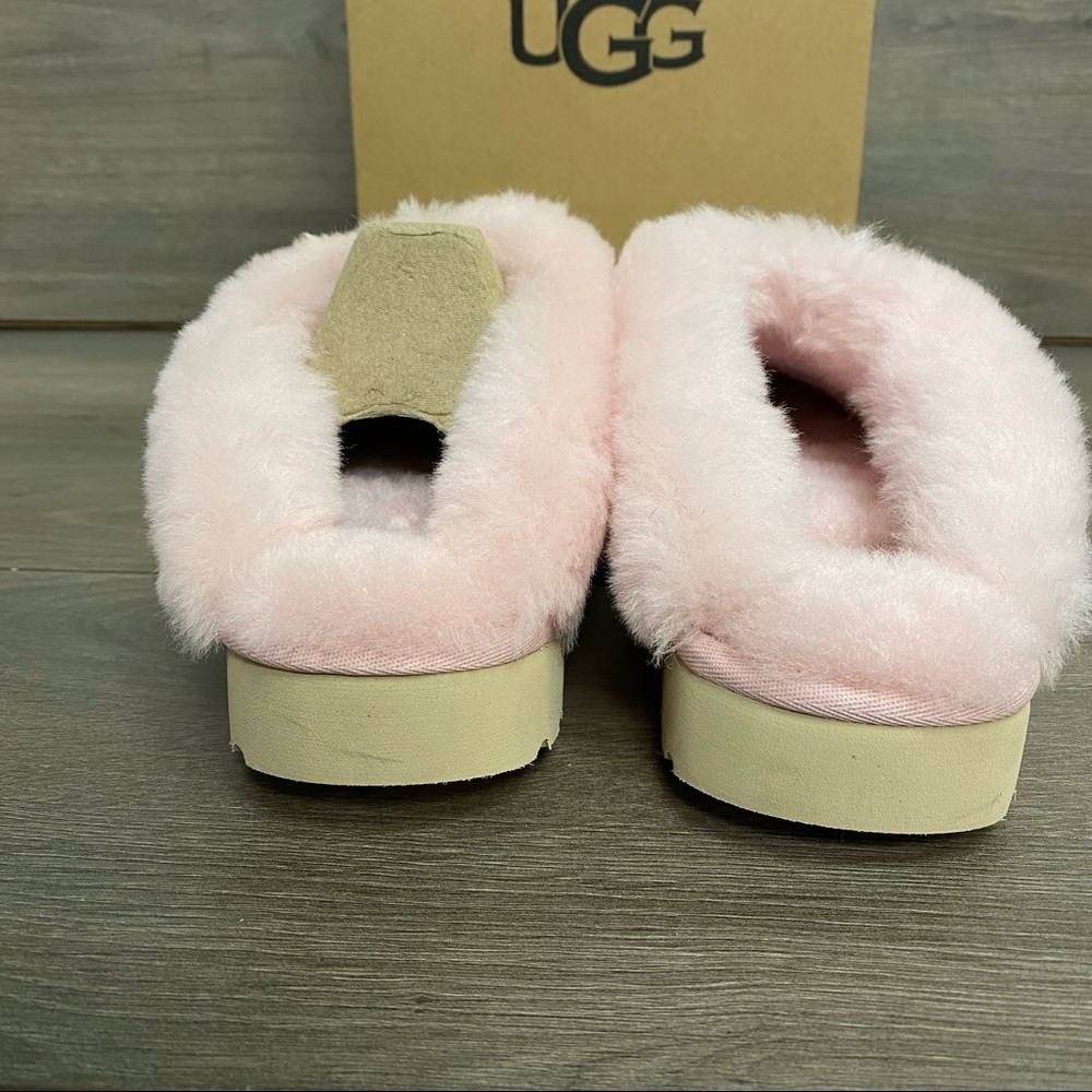 UGG | Cluggette Sheepskin Suede Slippers Pink Cloud LIMITED STOCK Valentines Day - Picture 6 of 11